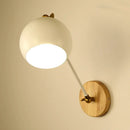 DecorBites™ Nordic Metallic Wall Lamp with Adjustable Spherical Shade for Boutique - 1-Bulb Wall Light