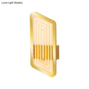 Nordic black & gold metallic wall light fixture – living room sconce