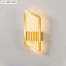 Nordic black & gold metallic wall light fixture – living room sconce