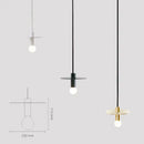 Nordic black iron pendant light for dining room kitchen led lamp