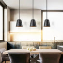 Nordic black travertine pendant light dining room warm led interior