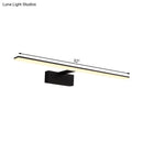 DecorBites™ Nordic Black/White Acrylic Vanity Lamp - 16.5"/20" LED Rectangle Sconce Light for Bathroom in Warm/White
