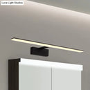 DecorBites™ Nordic Black/White Acrylic Vanity Lamp - 16.5"/20" LED Rectangle Sconce Light for Bathroom in Warm/White