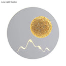 Nordic black white grey mountain wall light – bedroom fixture