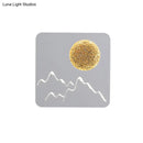 Nordic black white grey mountain wall light – bedroom fixture
