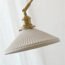 Nordic copper wall lamp with wood backplate for bedroom