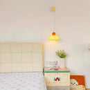 Nordic cream & blush pink glass wall light fixture bedroom lamp