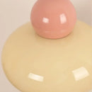 Nordic cream & blush pink glass wall light fixture bedroom lamp