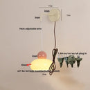 Nordic cream & blush pink glass wall light fixture bedroom lamp