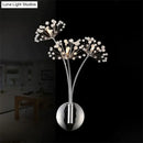DecorBites™ Nordic Creative Crystal Flower Dandelion Wall Lamps for Bathroom Bedroom Bedside Lamp Living Room