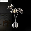 DecorBites™ Nordic Creative Crystal Flower Dandelion Wall Lamps for Bathroom Bedroom Bedside Lamp Living Room