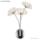 DecorBites™ Nordic Creative Crystal Flower Dandelion Wall Lamps for Bathroom Bedroom Bedside Lamp Living Room