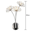DecorBites™ Nordic Creative Crystal Flower Dandelion Wall Lamps for Bathroom Bedroom Bedside Lamp Living Room