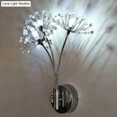DecorBites™ Nordic Creative Crystal Flower Dandelion Wall Lamps for Bathroom Bedroom Bedside Lamp Living Room