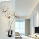 DecorBites™ Nordic Creative Crystal Flower Dandelion Wall Lamps for Bathroom Bedroom Bedside Lamp Living Room