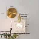 Nordic gold brass led wall sconce bedroom light with adjustable arm