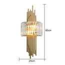 Nordic gold crystal wall sconce light living room decorbites crystal wall