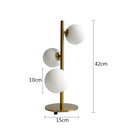 Nordic gold decorbites glass ball led table lamp for bedroom