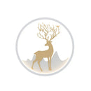 Nordic gold deer circle wall lamp – bedroom led fixture included