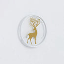 Nordic gold deer circle wall lamp – bedroom led fixture included