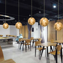 Nordic gold floral glass led pendant lamp for kitchen
