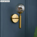 DecorBites™ Nordic Gold Glass Wall Sconce with LED Lighting and String Accent