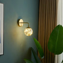 DecorBites™ Nordic Gold Glass Wall Sconce with LED Lighting and String Accent