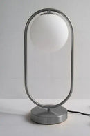 Nordic gold oval glass ball led desk lamp for bedroom