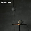Nordic gray & gold cement pendant light for dining room