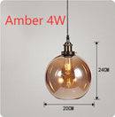 Nordic Industrial Home Bedroom Glass Chandelier