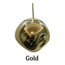 Nordic lava glass chandelier amber & gold dining room pendant light