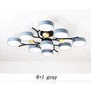 Nordic LED Ceiling Light for Living Room in Soft Macaron Style