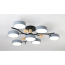 Nordic LED Ceiling Light for Living Room in Soft Macaron Style