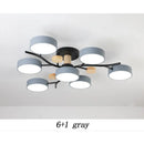 Nordic LED Ceiling Light for Living Room in Soft Macaron Style