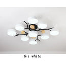 Nordic LED Ceiling Light for Living Room in Soft Macaron Style
