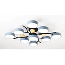 Nordic LED Ceiling Light for Living Room in Soft Macaron Style