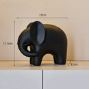 Nordic matte white elephant resin statue living room decor figurine