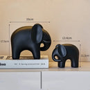 Nordic matte white elephant resin statue living room decor figurine