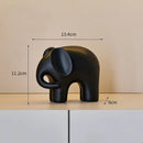 Nordic matte white elephant resin statue living room decor figurine