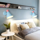 DecorBites™ Nordic Metallic Cone Shade Sconce Light - 1 Blue Wall Light for Bedroom (6"W)
