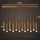 Nordic minimalist wood art pendant lamp for dining room