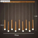 Nordic minimalist wood art pendant lamp for dining room