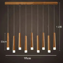 Nordic minimalist wood art pendant lamp for dining room