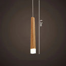 Nordic minimalist wood art pendant lamp for dining room