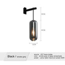 Nordic modern decor brass and glass wall lamp for bedroom