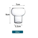 Nordic pink glass cocktail cups set dining room scalloped drinkware