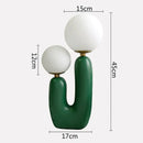 Nordic pink & green glass ball table lamp for bedroom decor