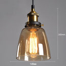 Nordic Retro Minimalist Glass Dining Room Chandelier