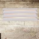 Nordic style white louvered wall sconce bedroom light