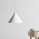 Nordic stylish white conical pendant light dining room hanging lamp